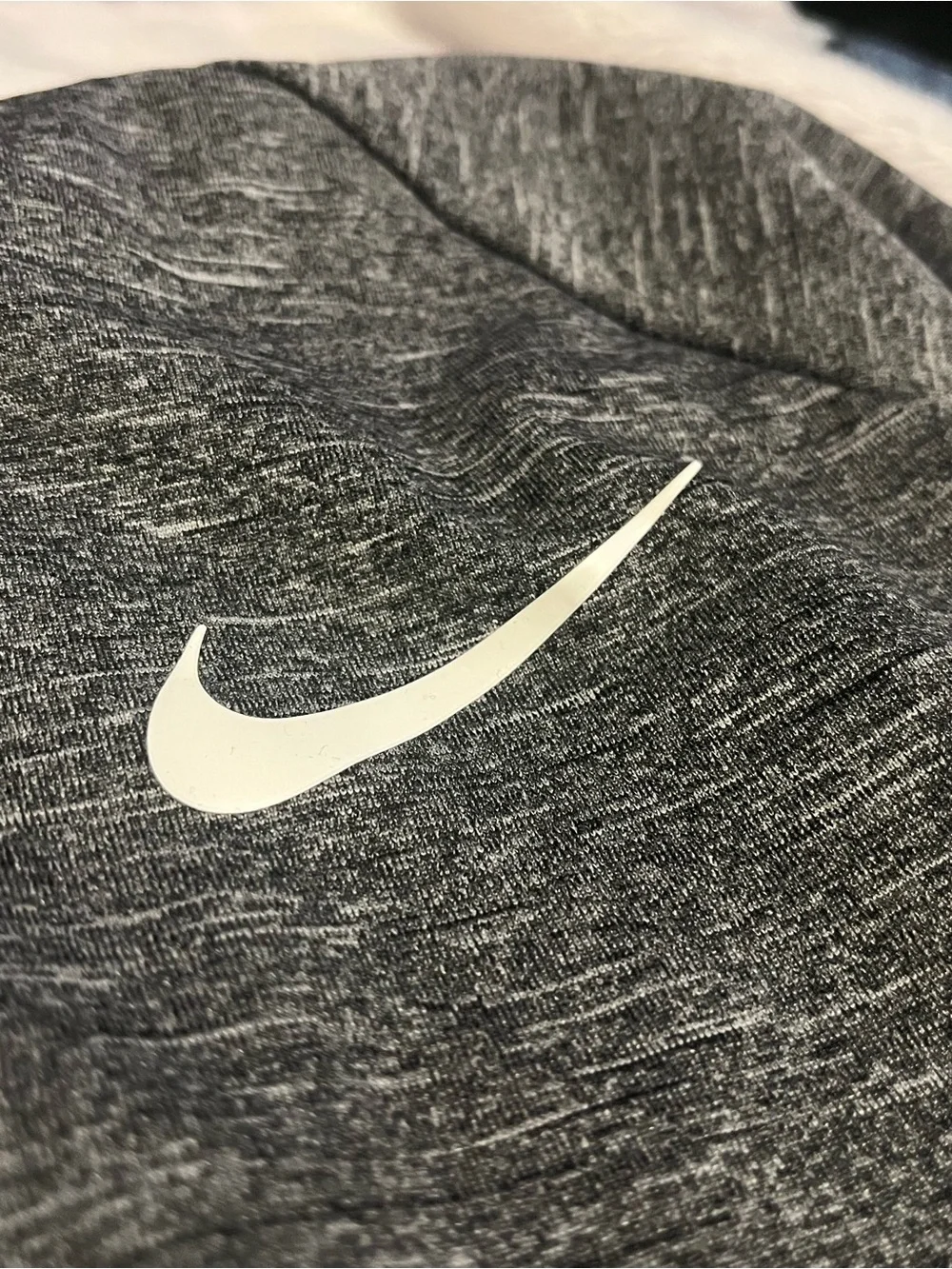 Nike Women's Heather Charcoal Lightweight Long Sleeve Crew Top